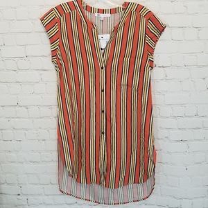 Dr2 orange striped tunic
